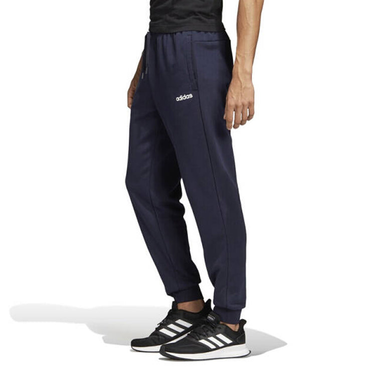 Men's adidas Logo Printing Drawstring Bundle Feet Sports Pants/Trousers/Joggers Navy Blue DX3687