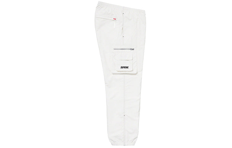 Supreme SS19 Nylon Cargo Pant Casual Jogger Pants White SUP-SS19-10288