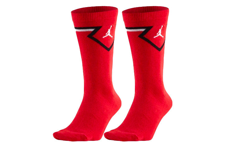 Air Jordan Unisex Logo High Socks Combination Pack Red SX7559-657