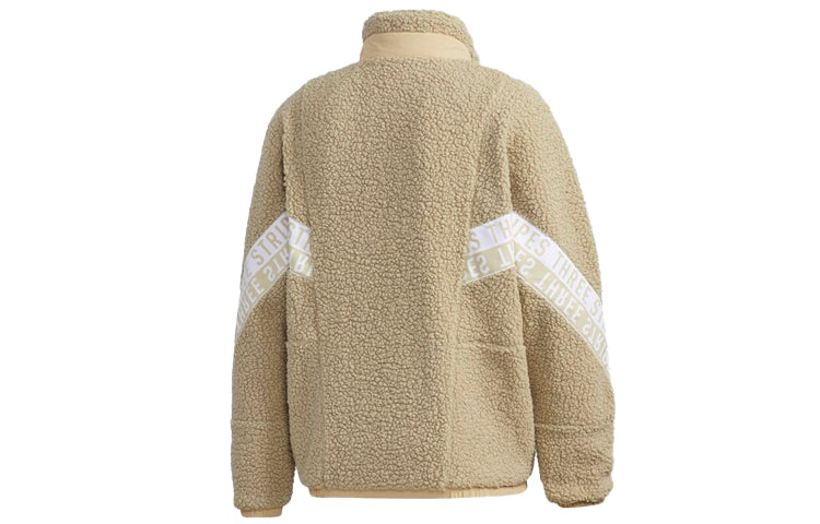 adidas Athleisure Casual Sports Jacket Brown GE0394