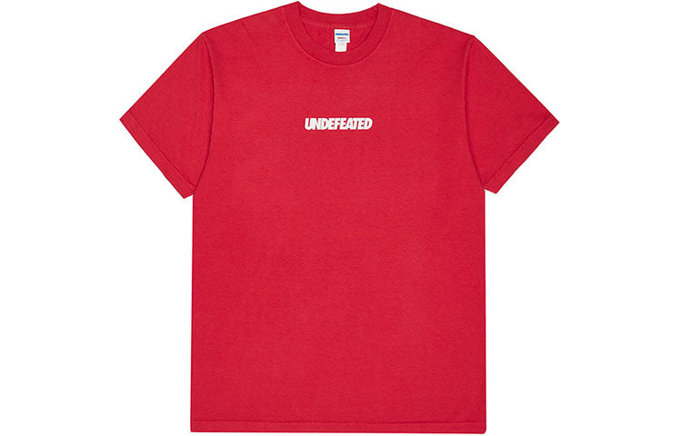 UNDEFEATED Casual logo Short Sleeve Unisex Blue 80076