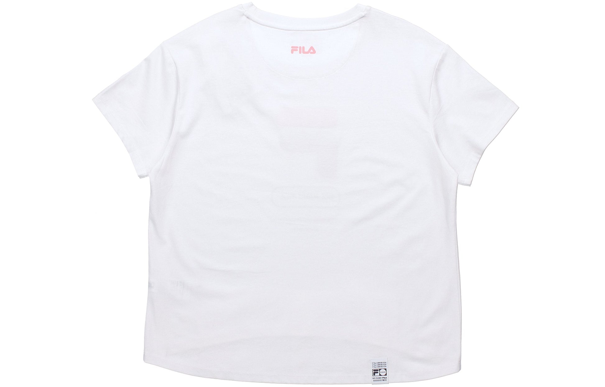 (WMNS) FILA FUSION Alphabet Logo Short Sleeve White T11W031103F-WT