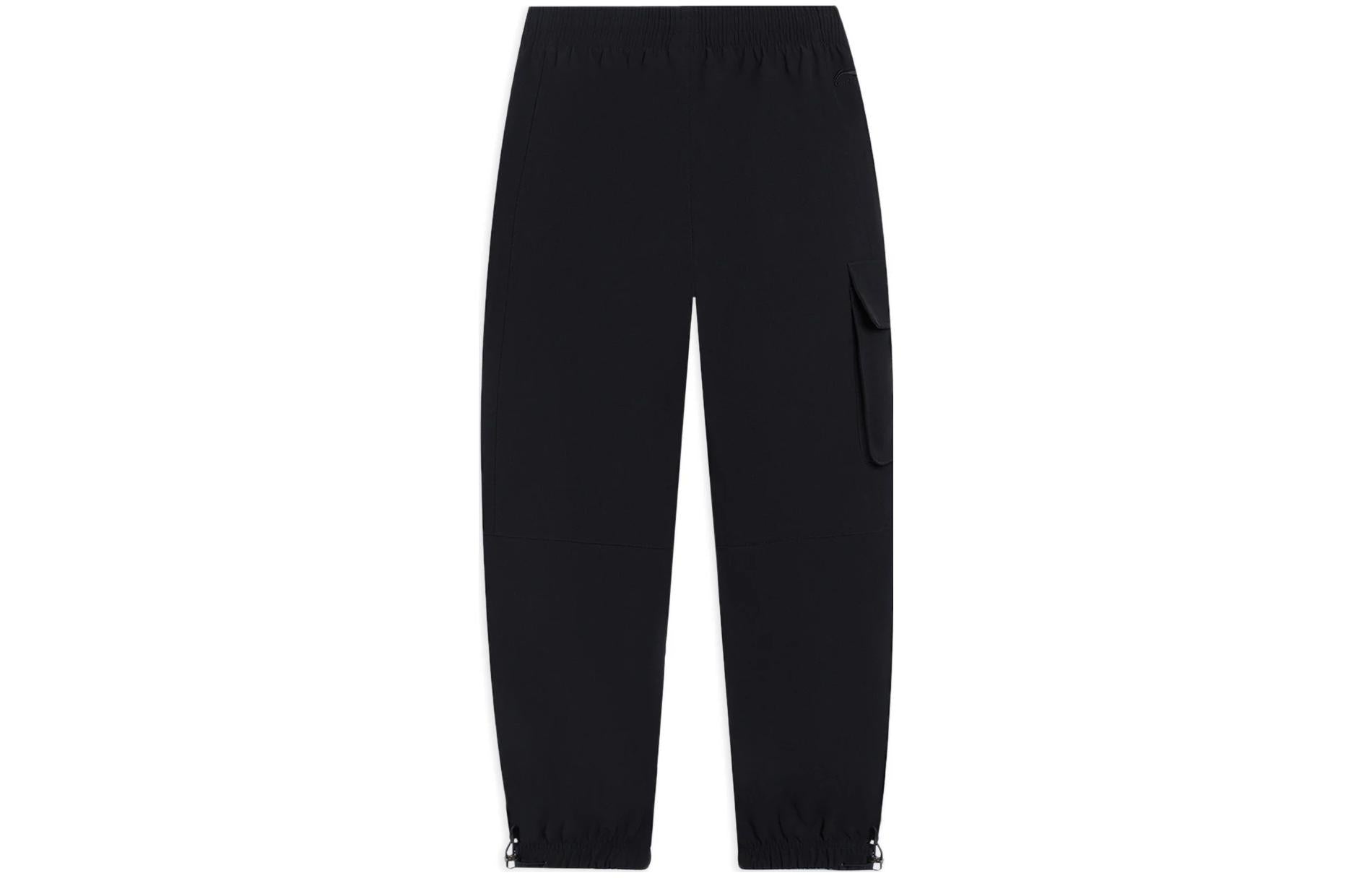 Li-Ning Fashion Style Cargo Pants 'Black White' AYKSA35-1