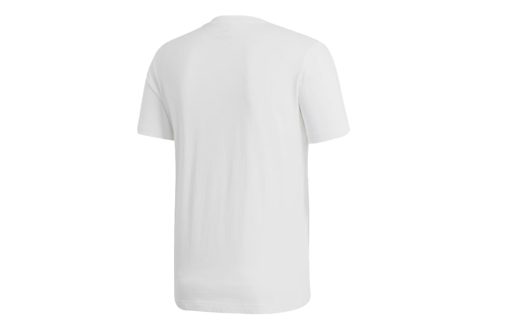 adidas M Fl Grfx T 2 logo Printing Casual Sports Short Sleeve White EI4606