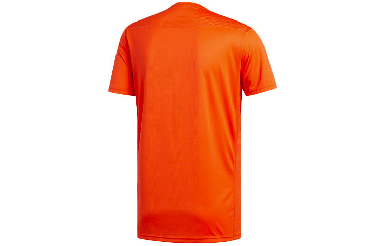 adidas Own The Run T Sports Training Round Neck Short Sleeve Orange DZ9002