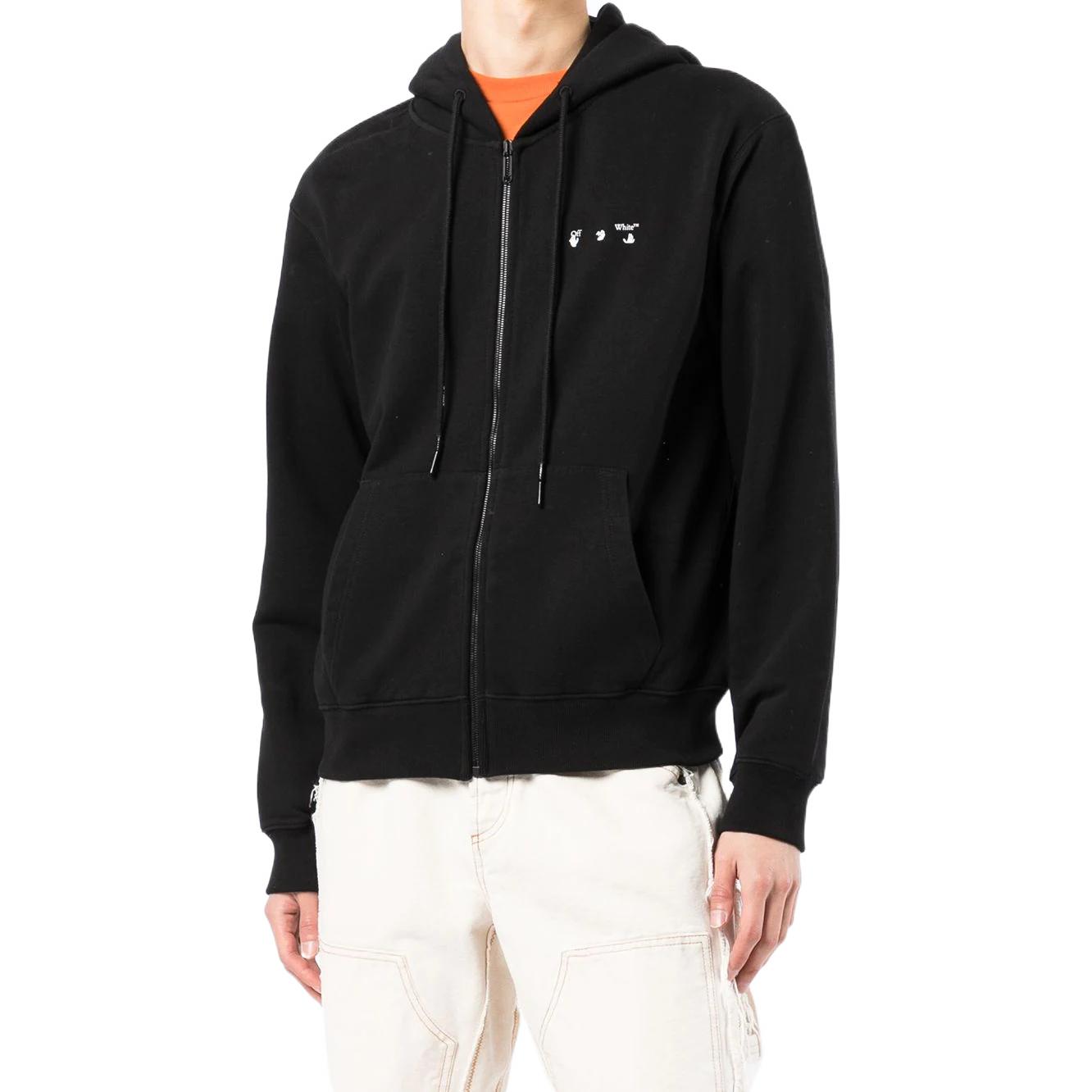 Men's Off-White SS22 Caravaggio Zipper Black OMBE013C99FLE0041001