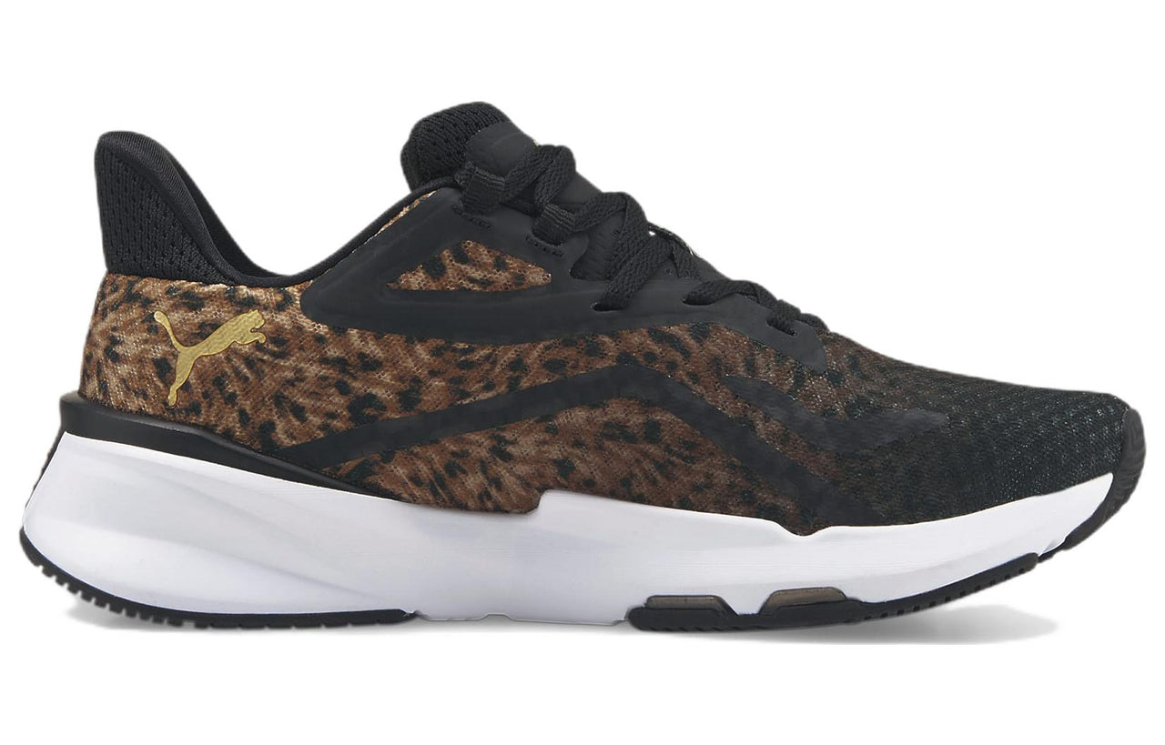 (WMNS) PUMA Powerframe Safarigram 'Black Brown' 376978-01