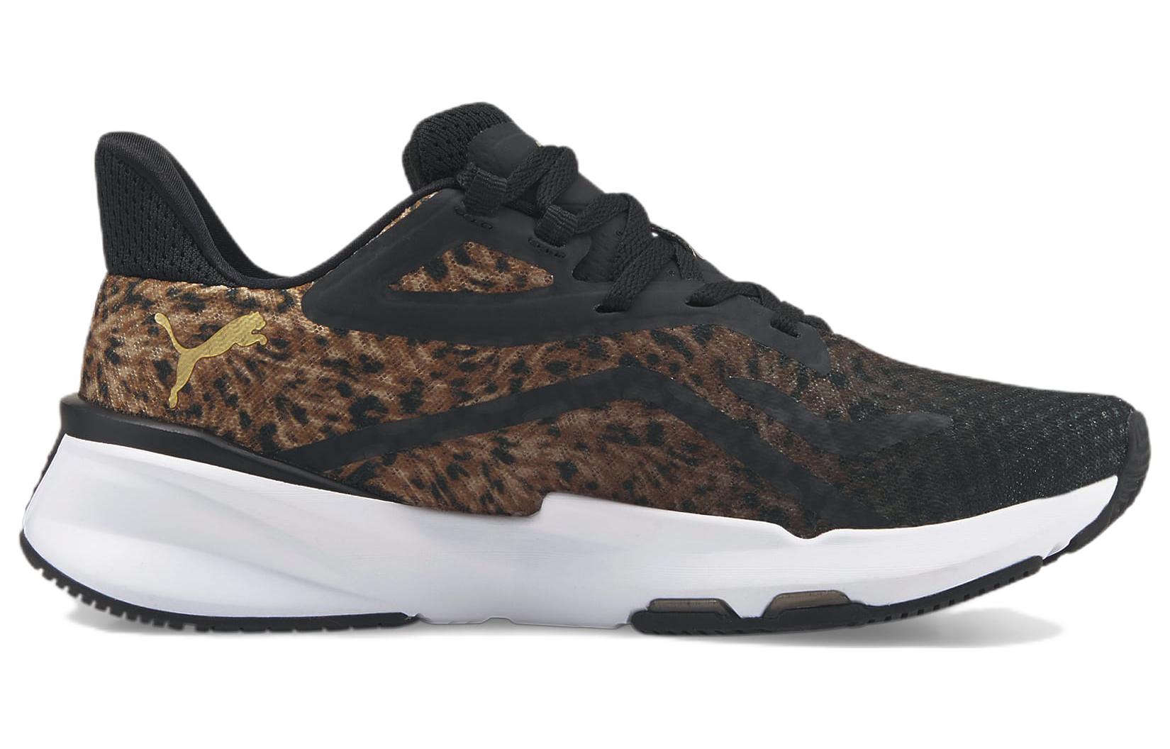 (WMNS) PUMA Powerframe Safarigram 'Black Brown' 376978-01