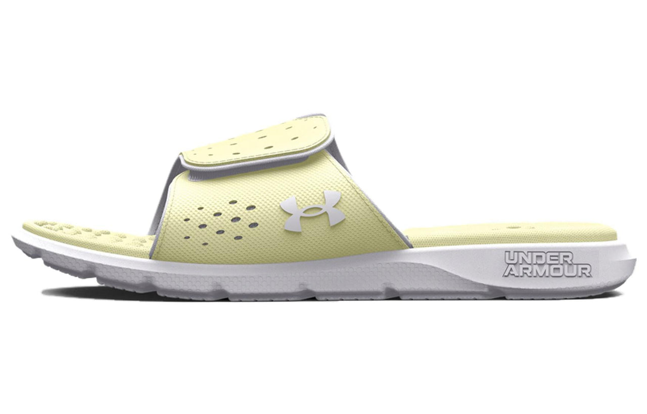(WMNS) Under Armour Ignite Pro Slide 'Lemon Ice' 3026027-302