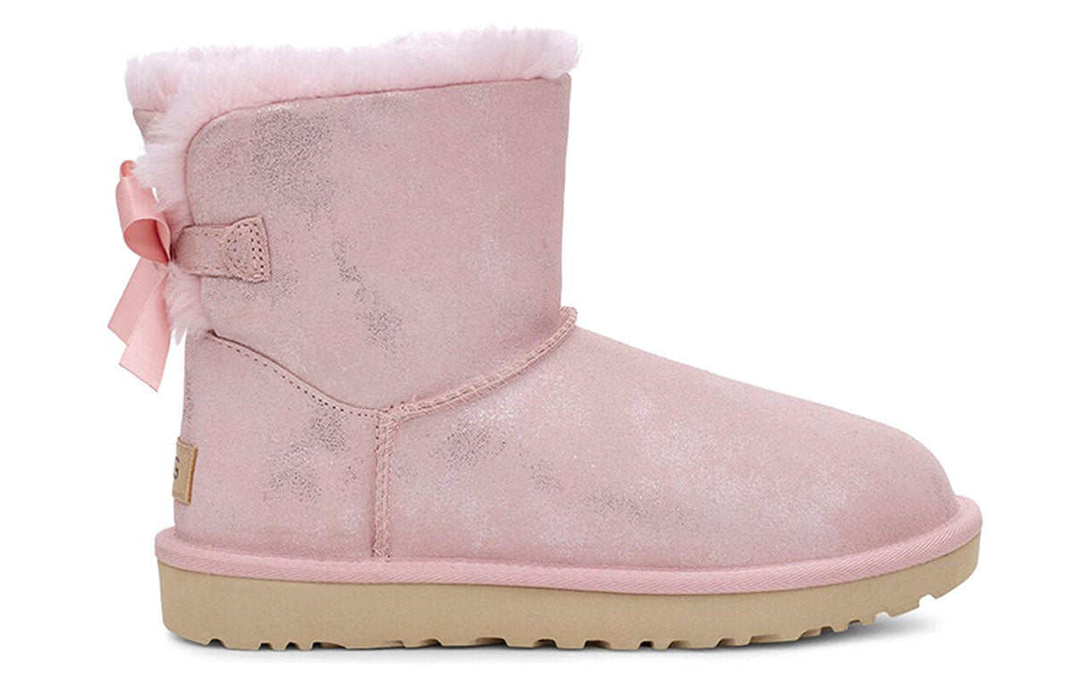 (WMNS) UGG Mini Bailey Bow II Shimmer Pink 1112533-PCD