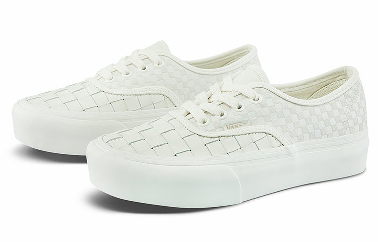 Vans Authentic Platform 'Woven - Blanc De Blanc' VN0A5KXA9GY