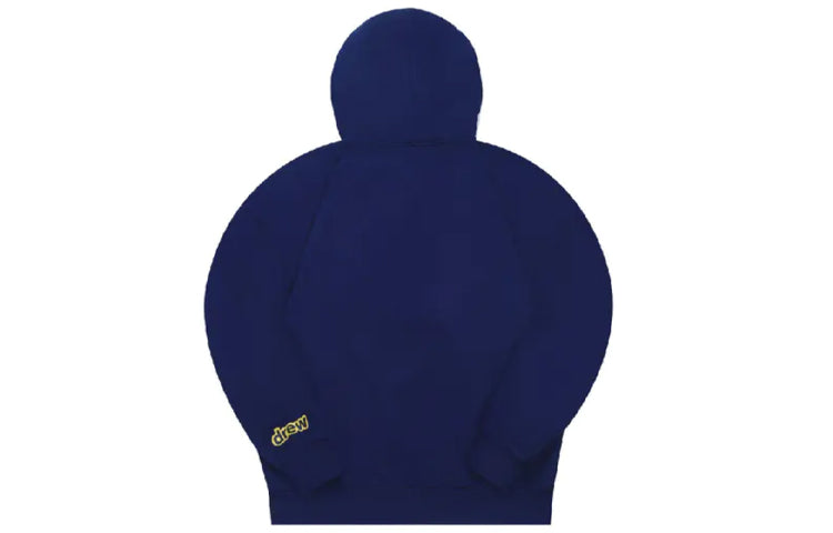 Drew House Mascot Smiling Face hooded Fleece Lined Unisex Royal blue DR-SS20-020
