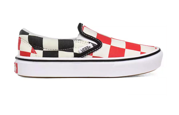 (PS) Vans Big Checker Comfycush Slip-on 'Black Red' VN0A4U1SXWD