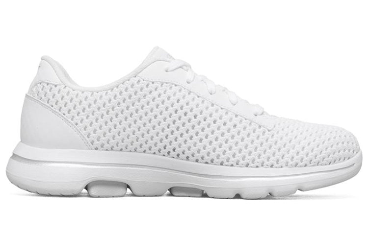 (WMNS) Skechers Go Walk 5 Sneakers White 124166-WHT