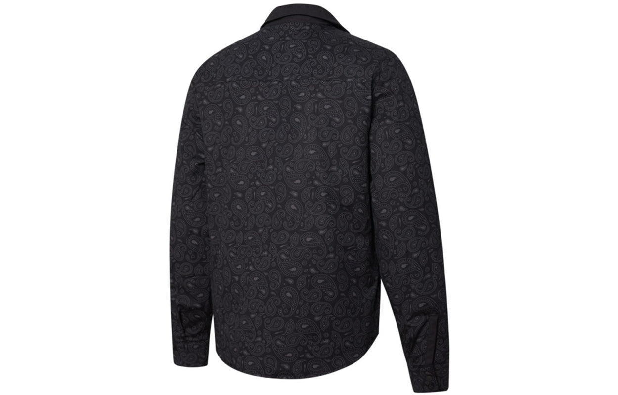 PUMA Paisley Woven Reversible Shacke Shirt 'Black' 534972-01