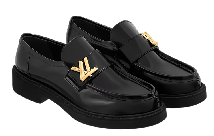 (WMNS) LOUIS VUITTON LV Academy Loafers 'Black' 1ABPBH