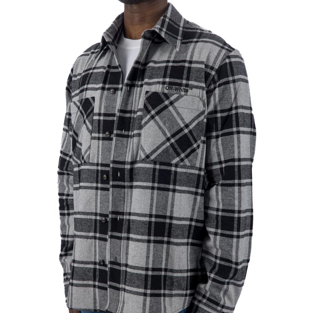 Off-White Arrows Checked Flannel Shirt OMGA133S23FAB0010810