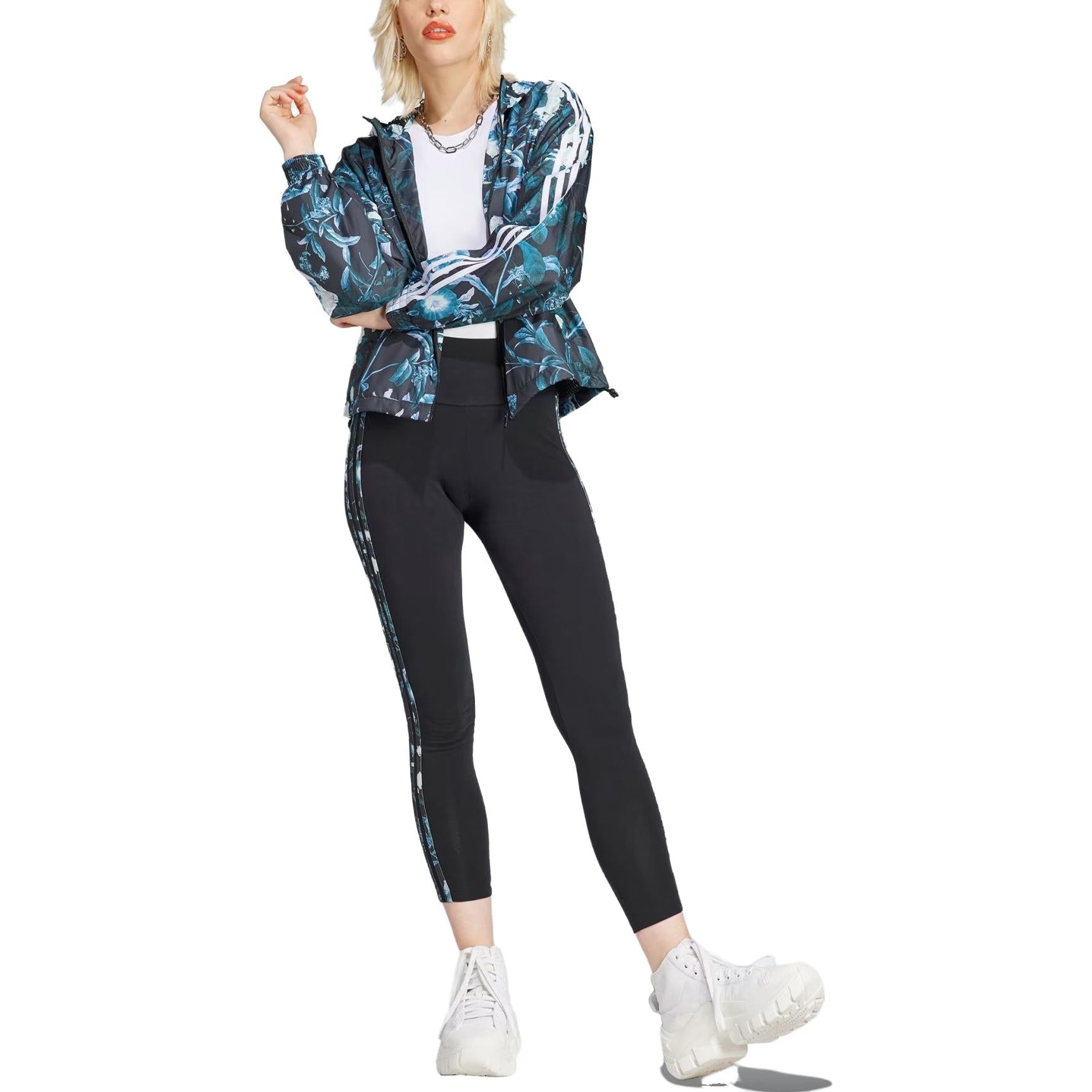 (WMNS) adidas Allover Flower Print Windbreaker 'Multi-Color' IJ7085