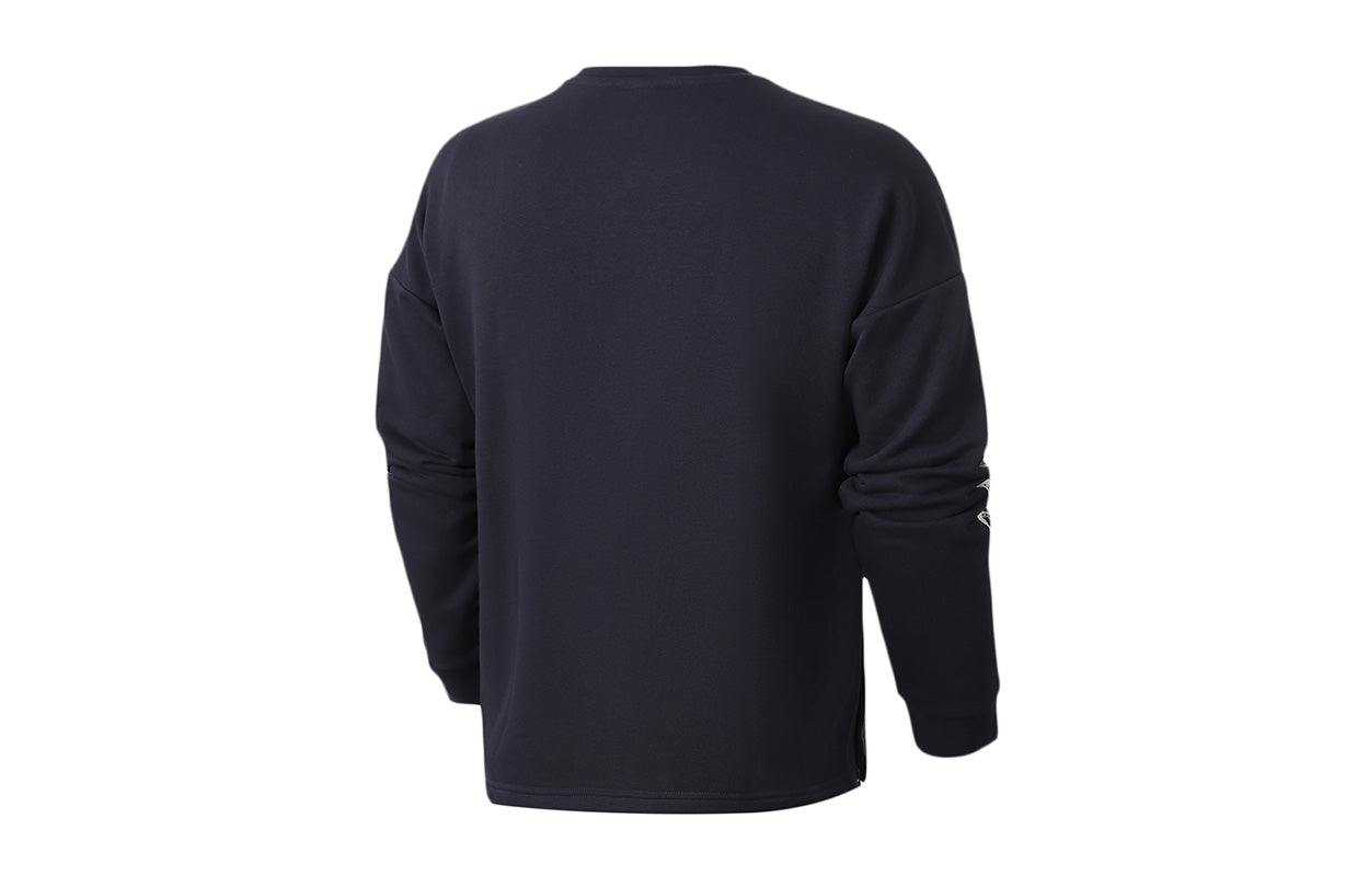 adidas logo Printing Round Neck Casual Sports Pullover Blue GL2216