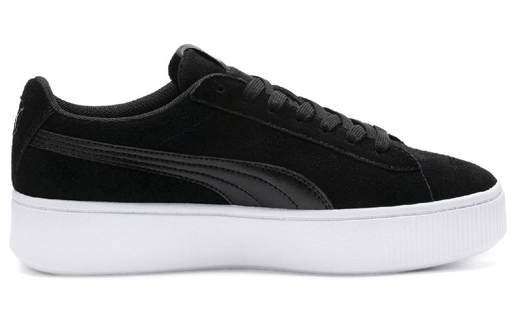 (WMNS) PUMA Vikky Stacked Casual Board Shoes Black 369144-02