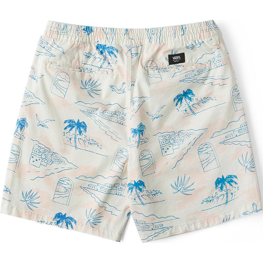 Vans Range Relaxed Elastic Shorts 'White Blue' VN0A5FKDD1N