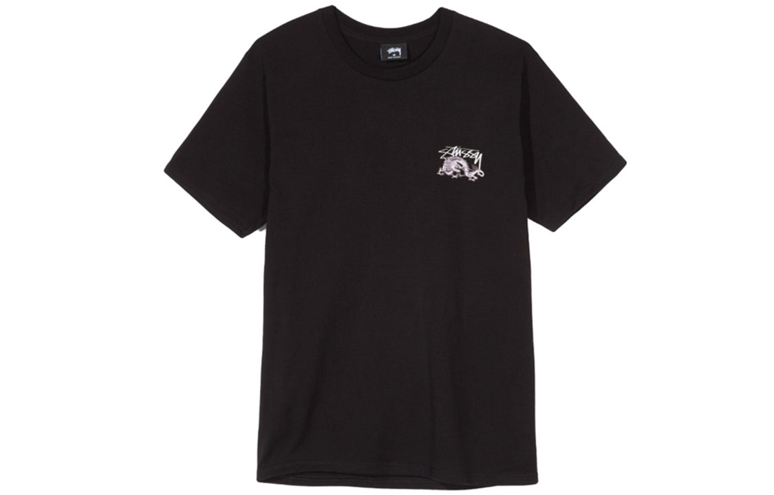 Stussy Dynasty Classic Dragon Printing Short Sleeve Unisex Black 1904300