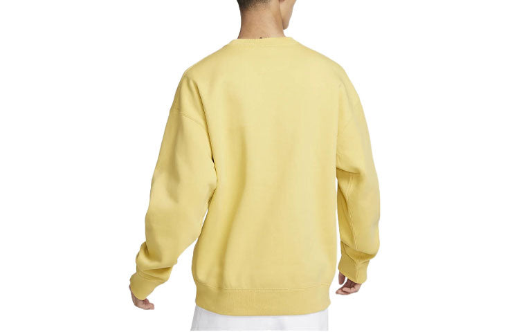 Nike Solo Swoosh Crewneck Sweatshirt 'Yellow' DX1362-700