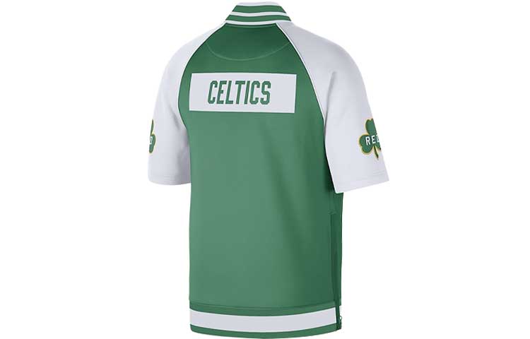 Nike Boston Celtics Dri-fit Casual Sports Breathable Short Sleeve Jacket Green DB2439-312