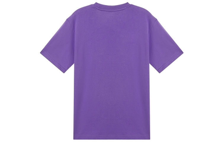 New Balance Unisex Embroidery Logo Round-neck Purple MT11592-PRP