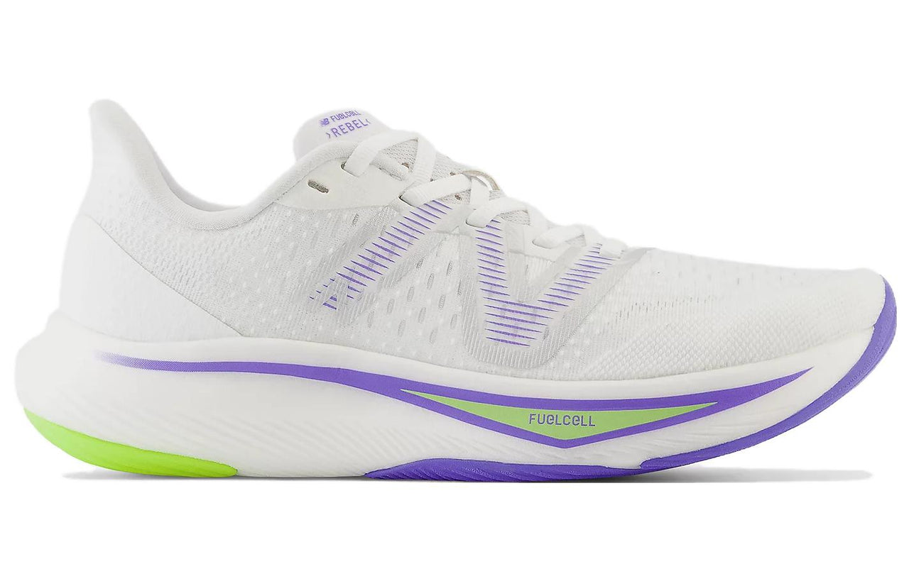 (WMNS) New Balance FuelCell Rebel v3 'White Electric Indigo' WFCXCC3