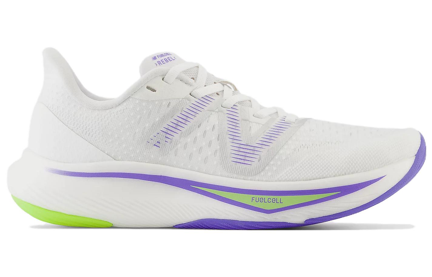 (WMNS) New Balance FuelCell Rebel v3 'White Electric Indigo' WFCXCC3
