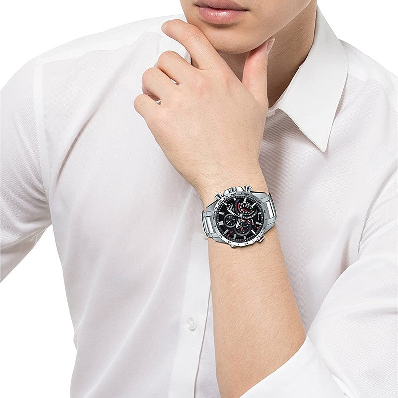 CASIO EDIFICE Serieses Men's Black Dial Mens Black Analog EFR-561DB-1AV