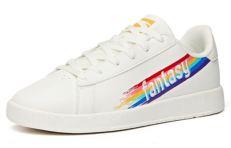 (WMNS) ANTA Skateboarding Series Sneakers 'White with Rainbow' 122038061-2