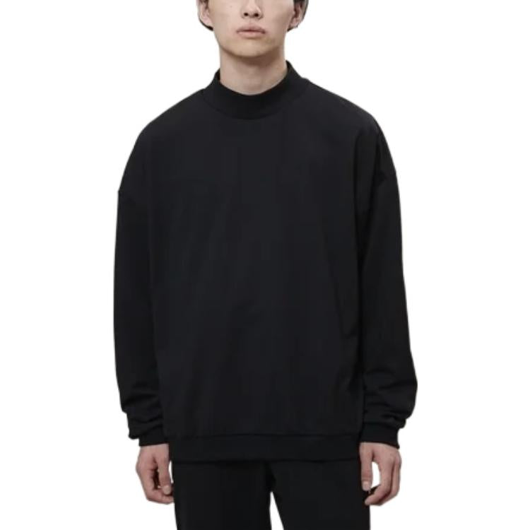 New Balance MET24 Mock Neck Sweat Asia Sizing 'Black' AMT25003-BK