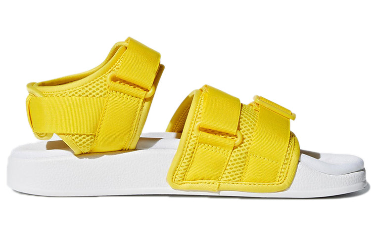 (WMNS) adidas originals Adilette 2.0 'Yellow White' CQ2673