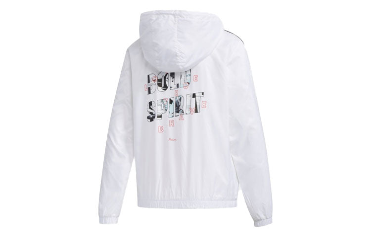 (WMNS) adidas neox x Hua Mulan Printing Sports Jacket White GK5896