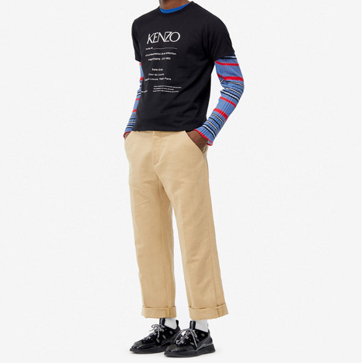 Men's KENZO Pattern Short Sleeve Black F95-5TS018-4CB-99