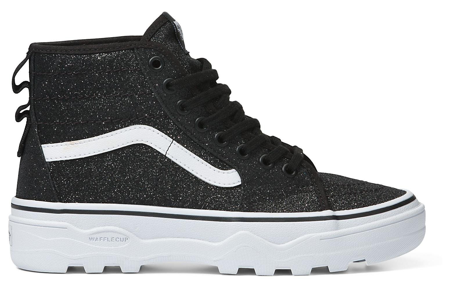 Vans SK8-HI Glitter Sentry 'Black White' VN0A4BVW6BT