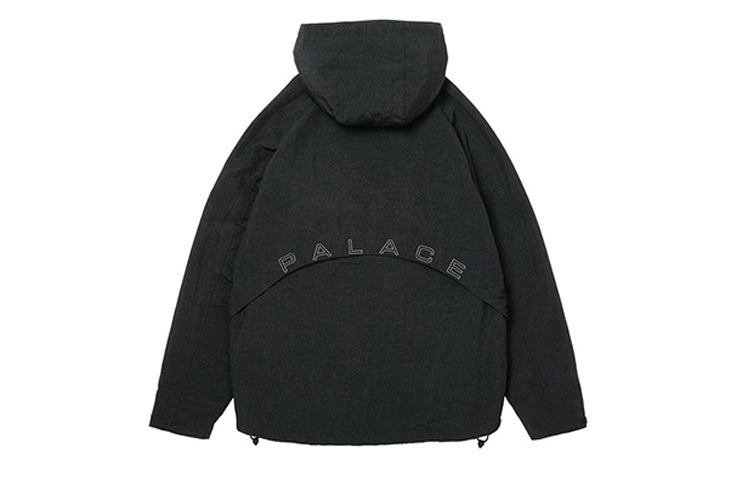 PALACE Multiple Pockets Zipper Hooded Jacket Unisex Black XVHKNQL7MQ6E