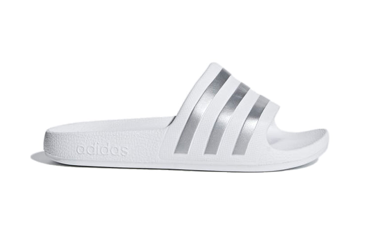 (PS) adidas Adilette Aqua Slides K 'Silver White' F35555