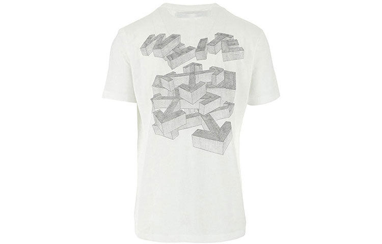 Off-White SS21 Logo Printing Round Neck Short Sleeve Ordinary Version White OWOMAA027R20185010