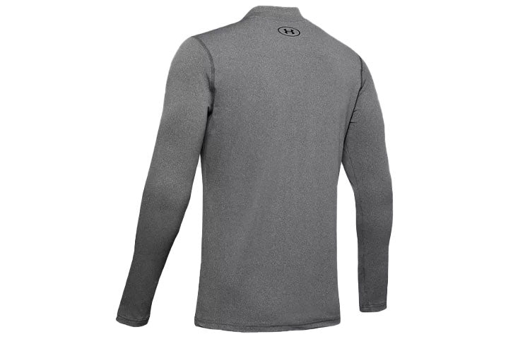Under Armour ColdGear Armour Fitted Mock Long Sleeve T-shirt 'Charcoal Light Heather ' 1345703-019