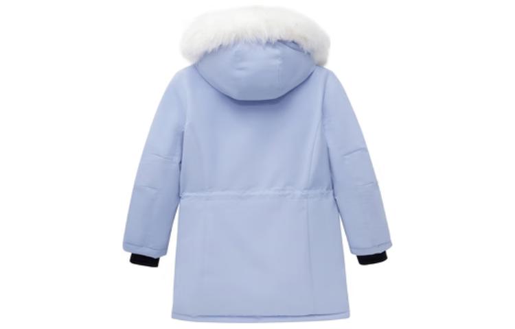 (WMNS) New Balance Logo Hooded Parka Jacket Asia Sizing 'Light Blue White' 5PC44432-LBL