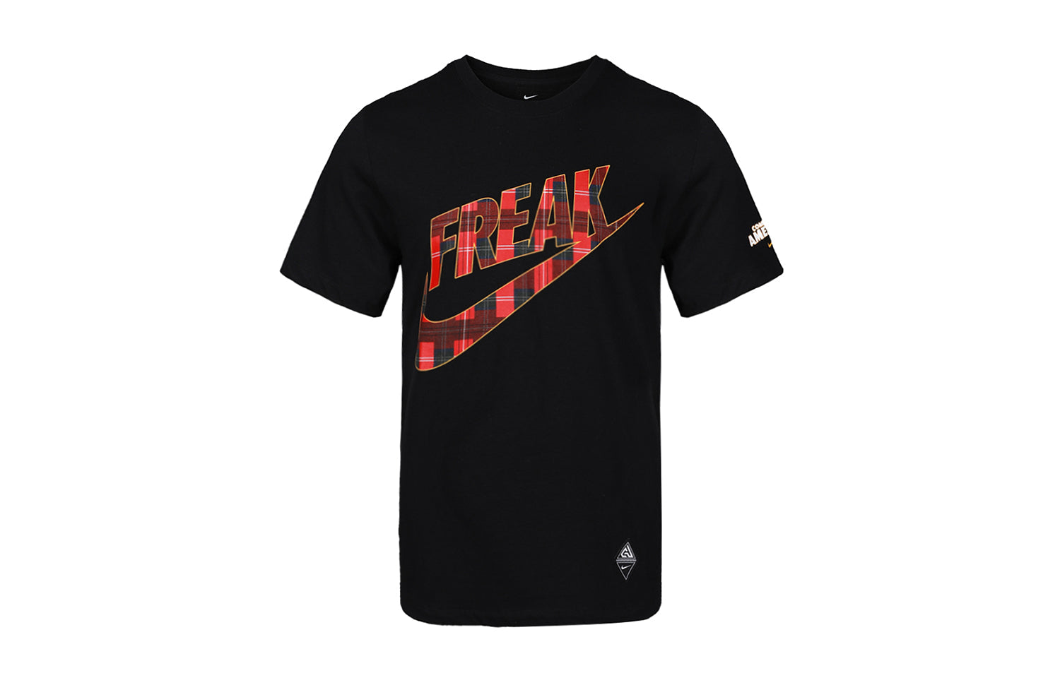Nike Giannis Swoosh Freak Logo T-Shirt 'Black Red' CW4757-010