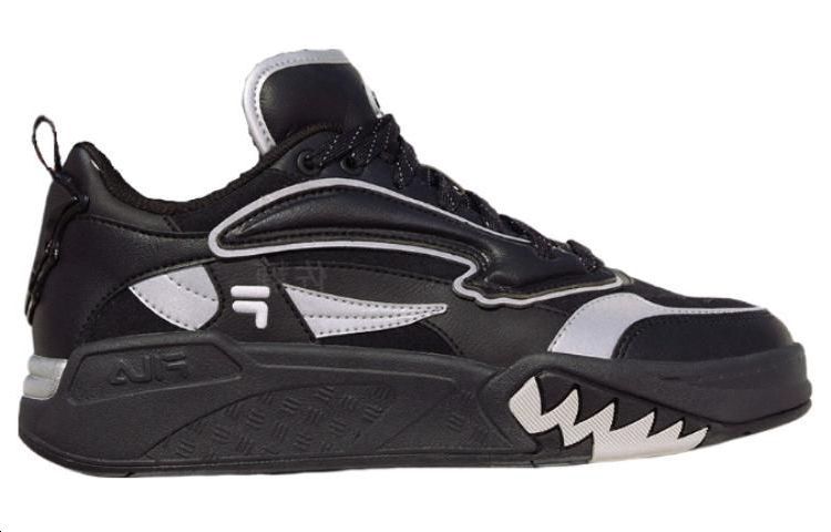(WMNS) FILA FUSION Desperado Low Top Shoes 'Black Grey' T12W343205FBB
