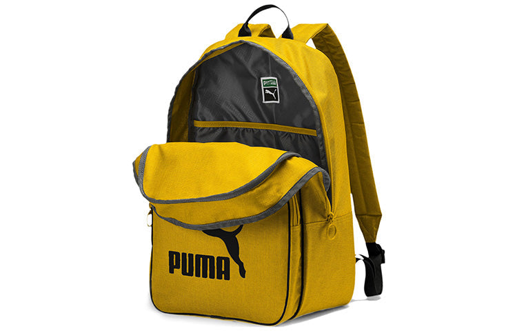 PUMA Originals Retro Woven Backpack 'Yellow Black' 076652-03