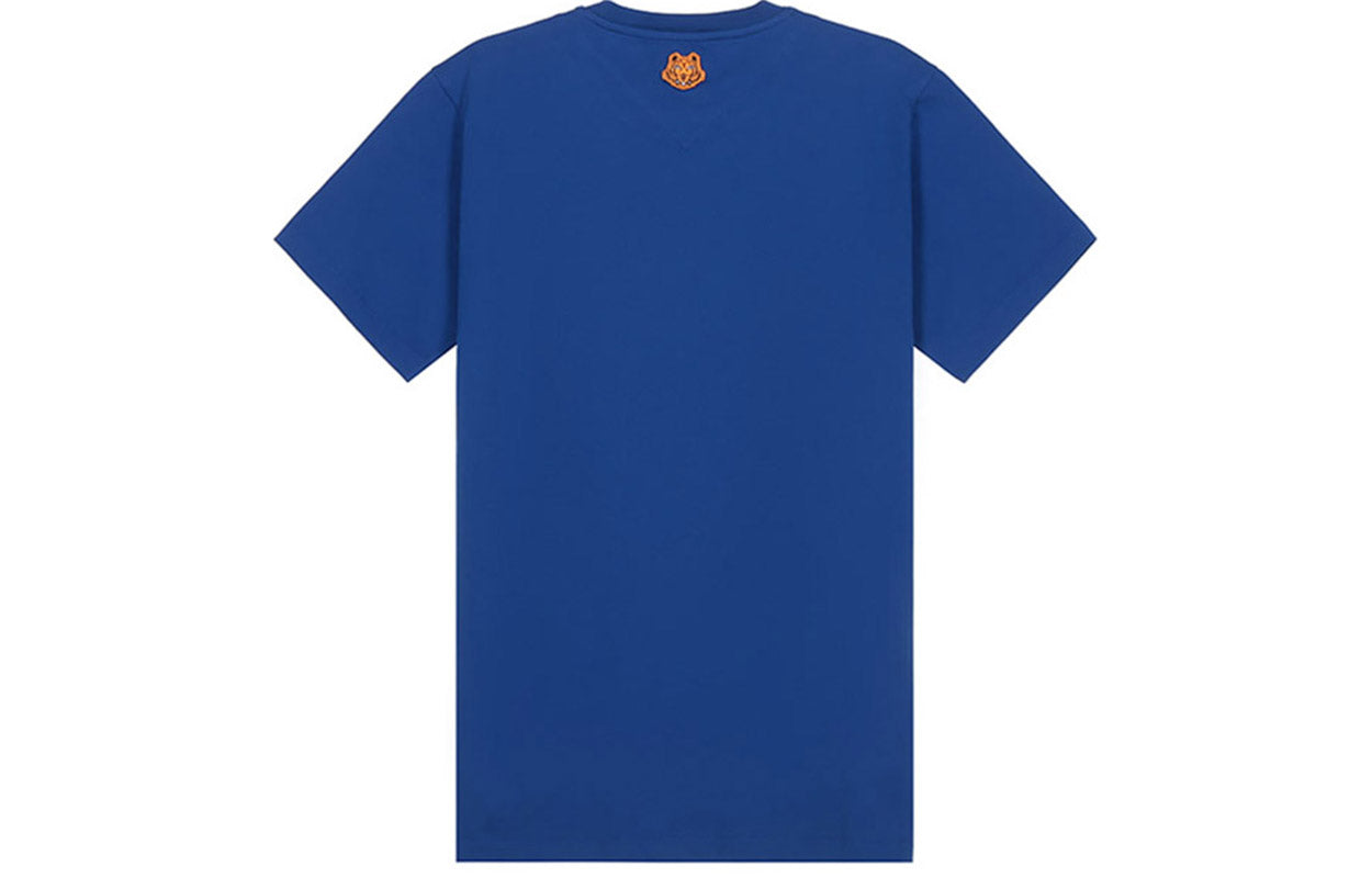 Men's KENZO SS21 Tiger Printing Short Sleeve Royal blue FB55TS0224SA-71
