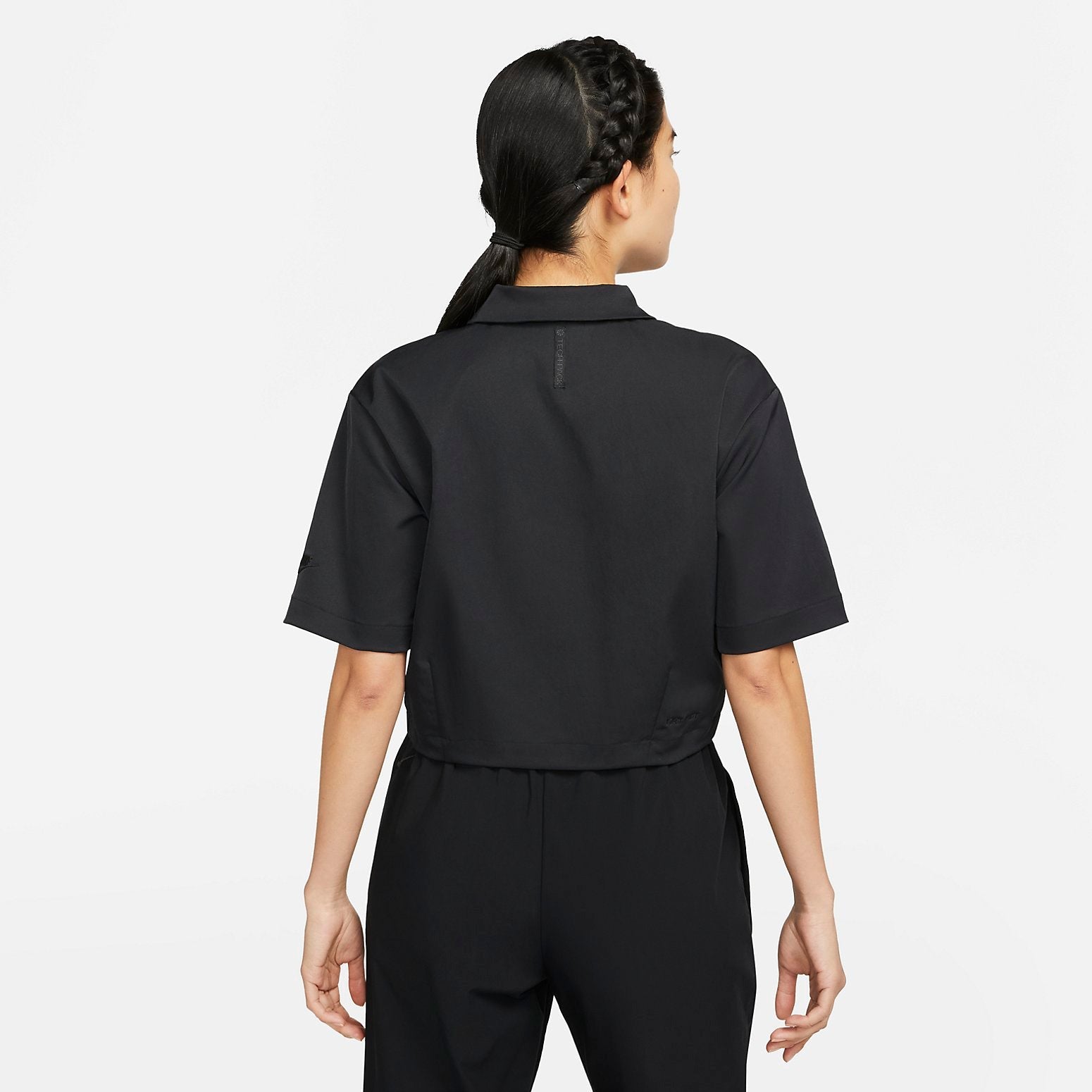 (WMNS) Nike Sportswear Dri-FIT Tech Pack Woven Polo 'Black' DV8241-010