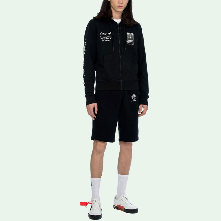 Off-White SS19 Zipper Mens Logo Mona Lisa Sweater OMBE001S190030051020