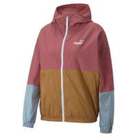 (WMNS) PUMA Colourblock Windbreaker Jacket 'Red Yellow Grey' 849405-45